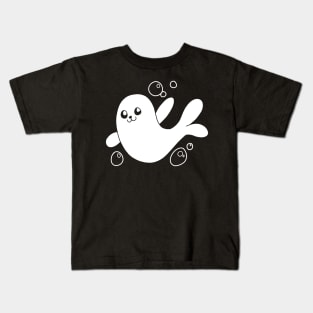 Friendly Seal Says Hi Kids T-Shirt